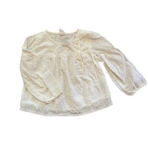 2T baby gap ivory shirt